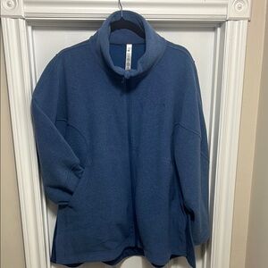 Lululemon Looped Terry Fleece Full Zip pitch blue